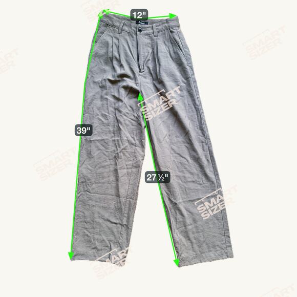 Madewell Pleated Wide Leg Pants Taupe Green Size 00 Career Academia Quiet Luxury - Picture 7 of 7